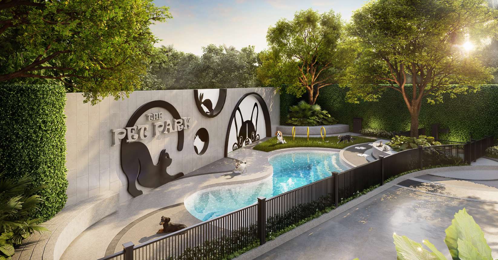 The Pet Park with pet pool