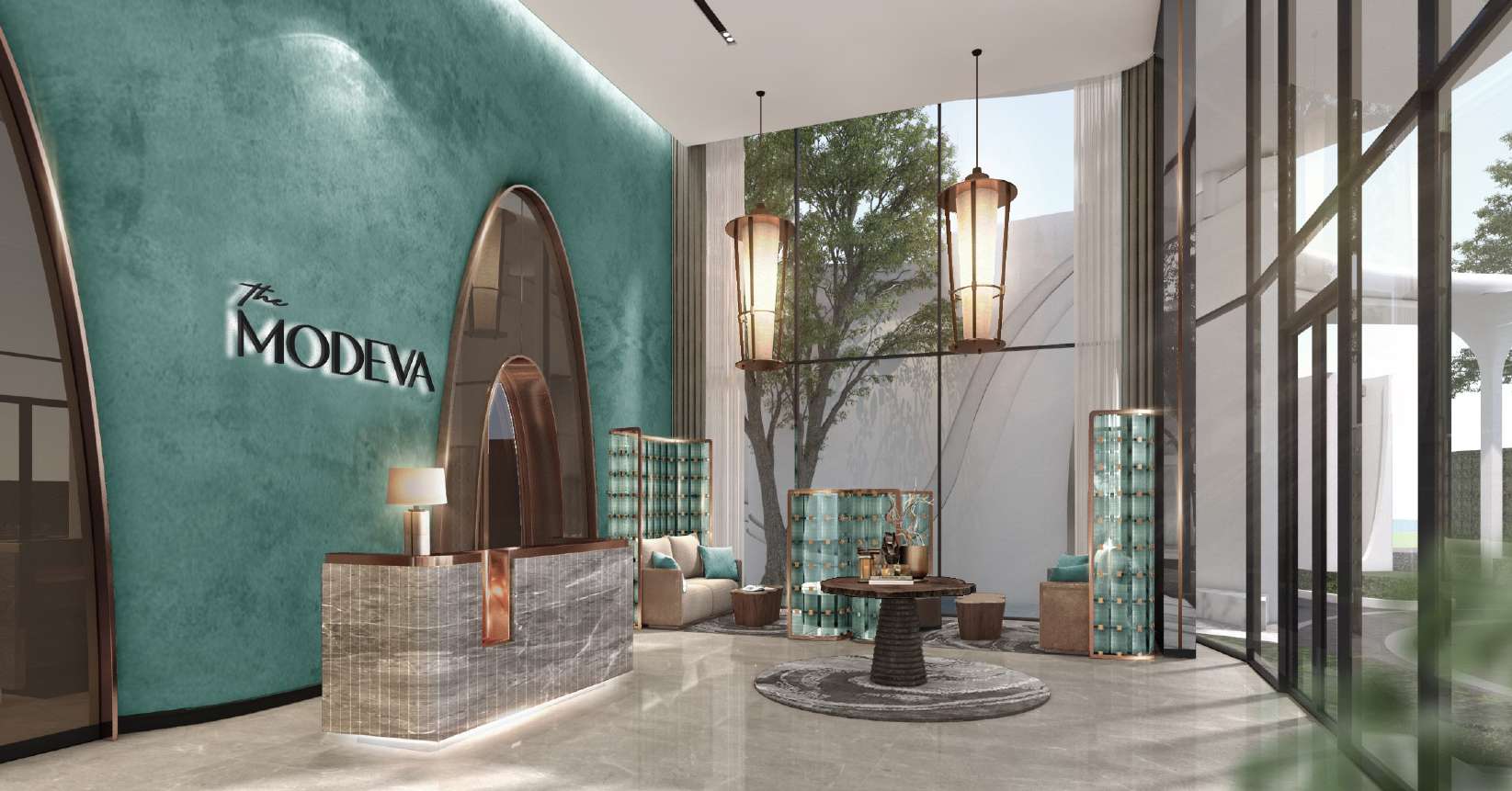 Tea lounge at The Modeva
