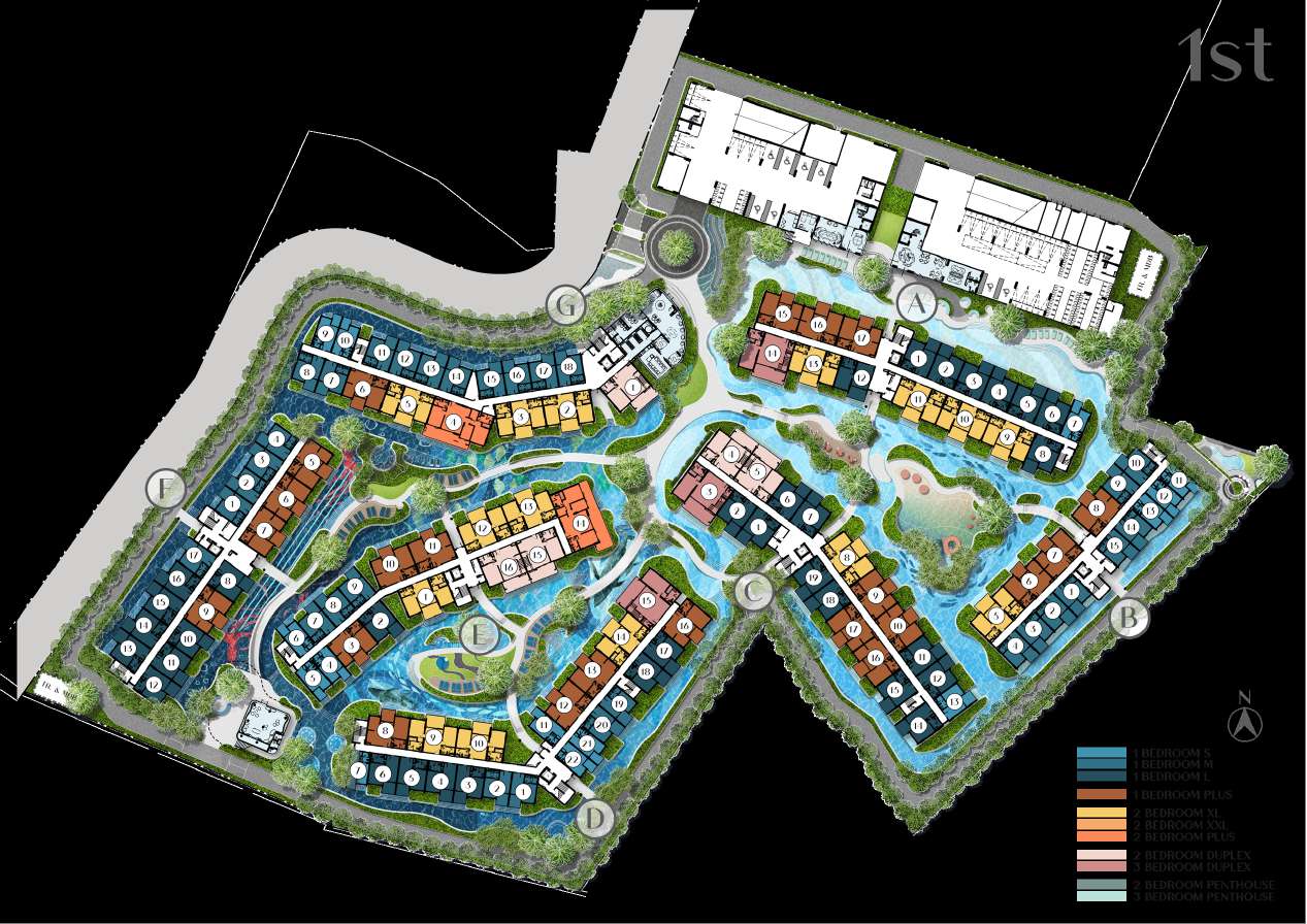 Master Plan floor plan at The Modeva
